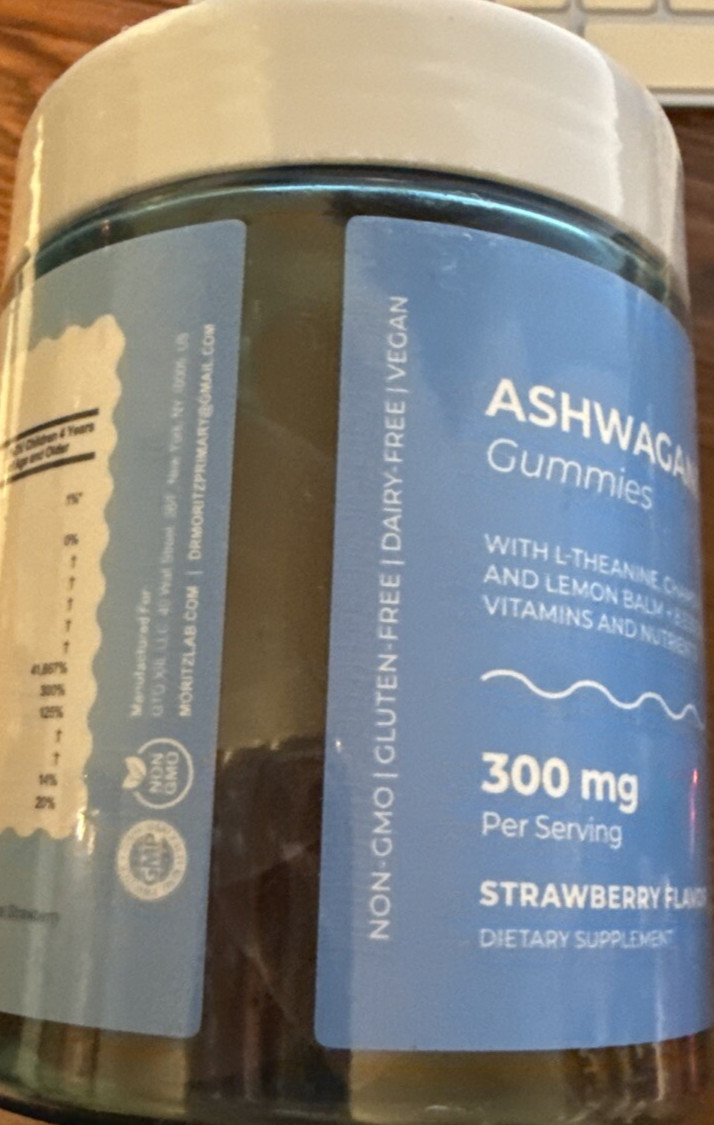 Ashwagandha Strawberry Gummies 2 Pk 60 in ea pk -2 per serv EXP 12/26 or later
