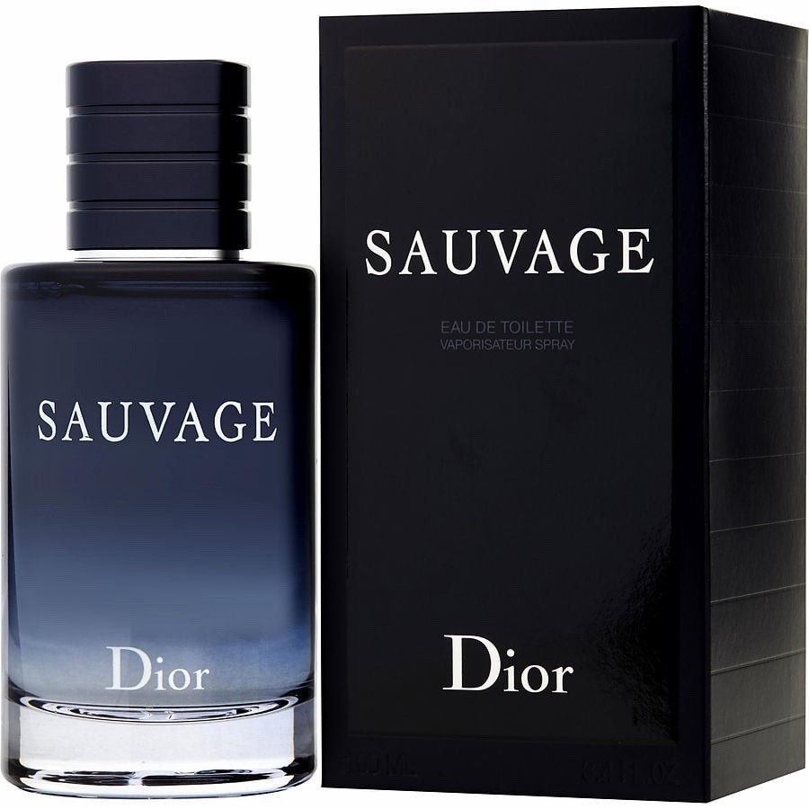 Dior Sauvage Eau de Toilette Spray, Bergamot, Regular Size, 3.4 fl oz