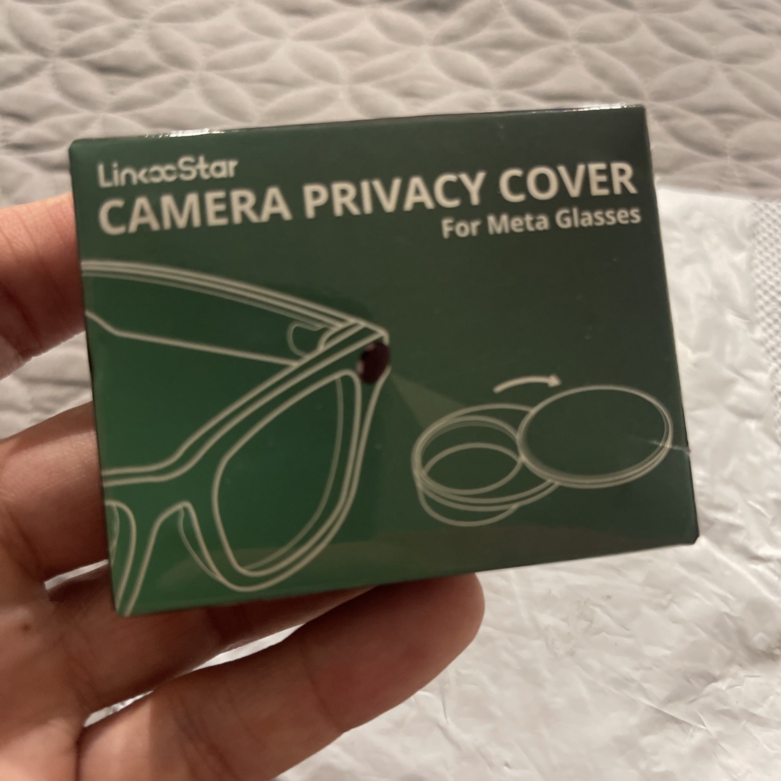 2Pcs LED Light Blocking Covers for Ray-Ban Meta Wayfarer/Skyler/Headliner/Oakley
