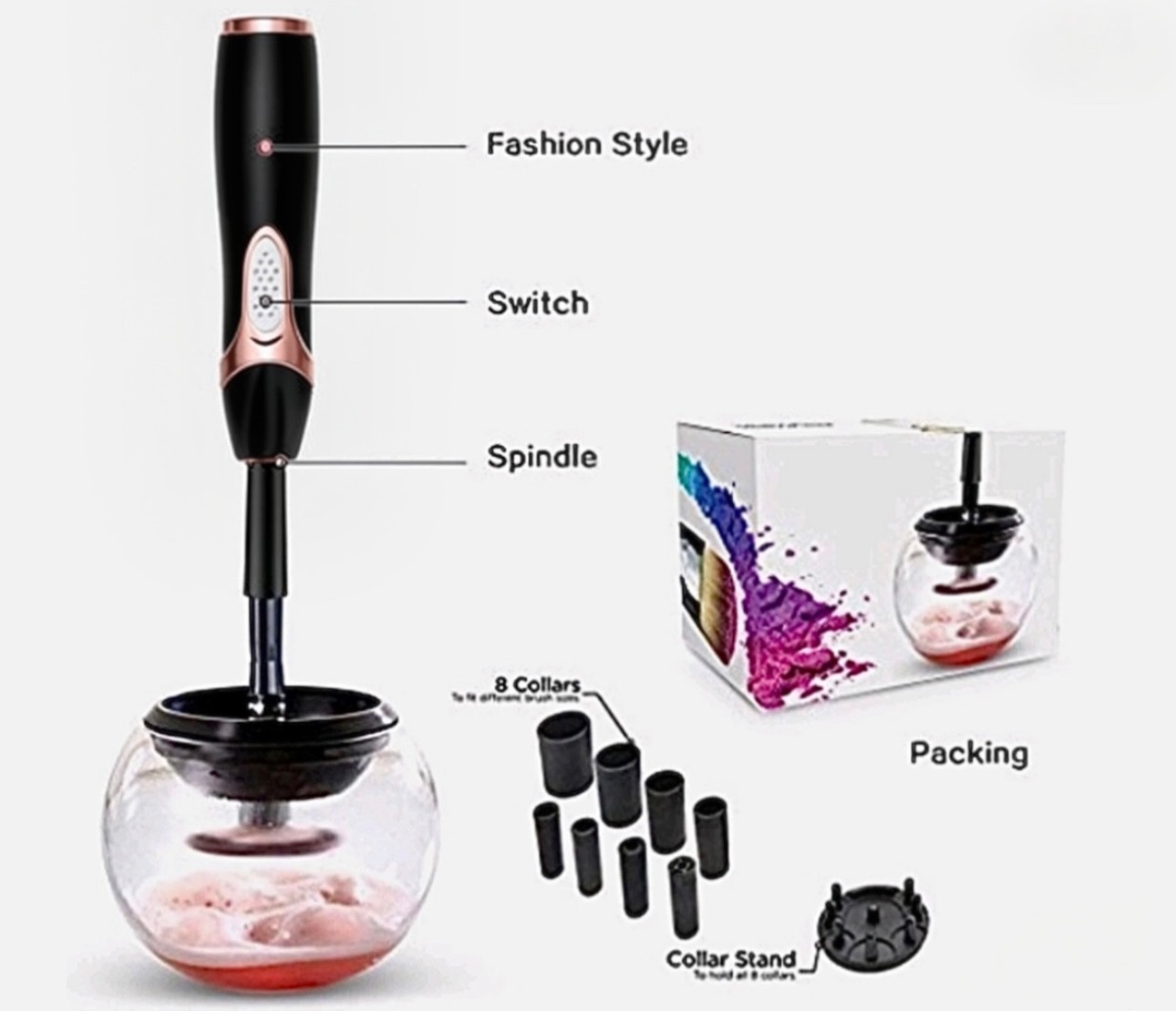 Makeup Bush Cleaning Machine: Open Box