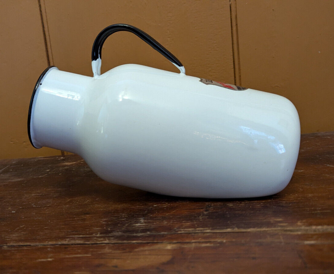 Vintage United States Stamping Enamel Ware Male Urinal Bed Pan Excellent Cond.