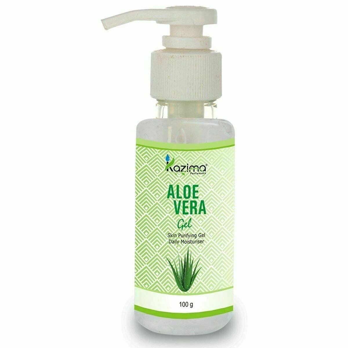 KAZIMA 100% Pure Natural Aloe Vera Gel Raw for Skin, Face,Hair, Moisturizer 100g