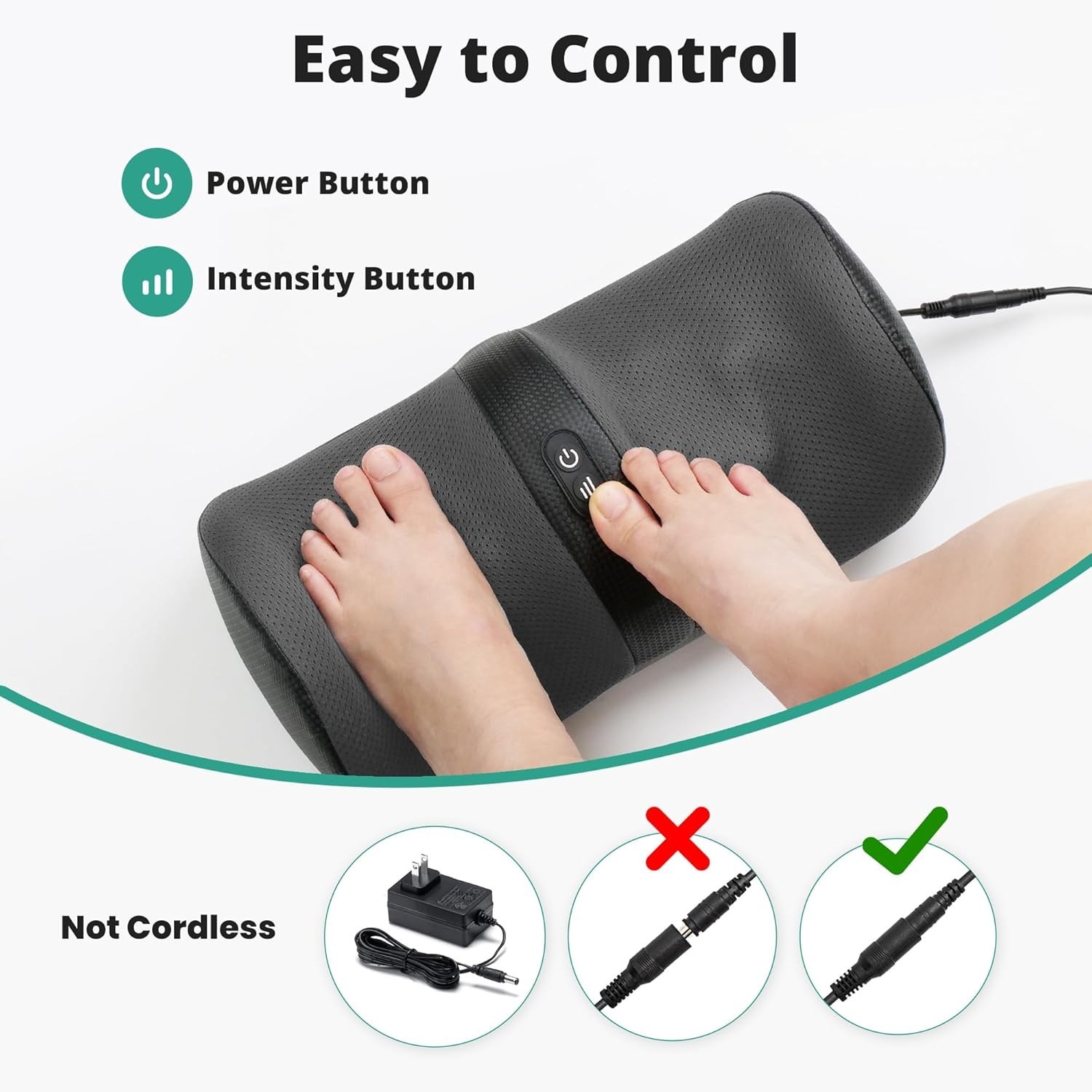 Soothing Shiatsu Foot Massager with Breathable Fabric – Perfect for Daily Use