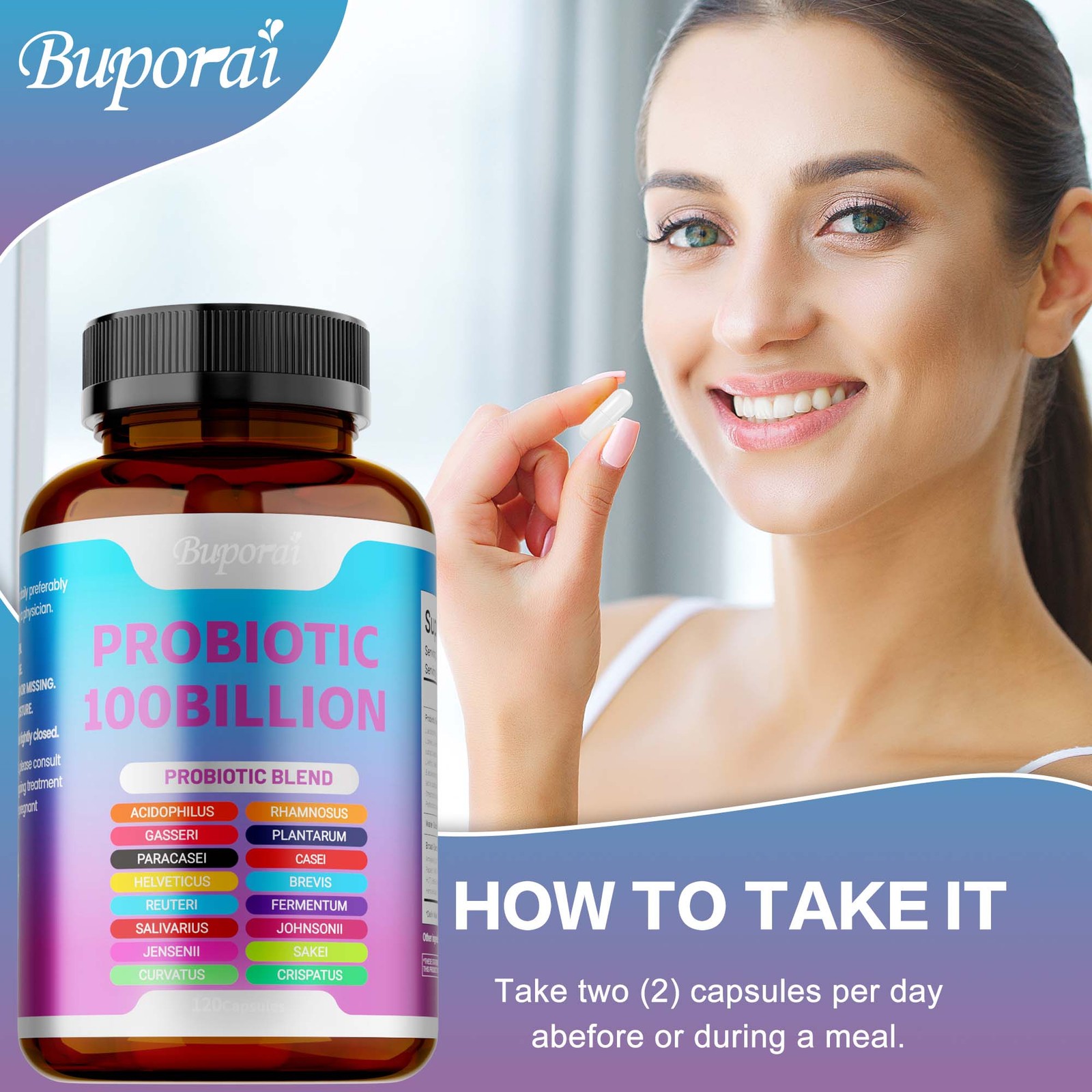 Probiotics 100Billion 120pcs-Supports Digestion and Absorption,Intestinal Health