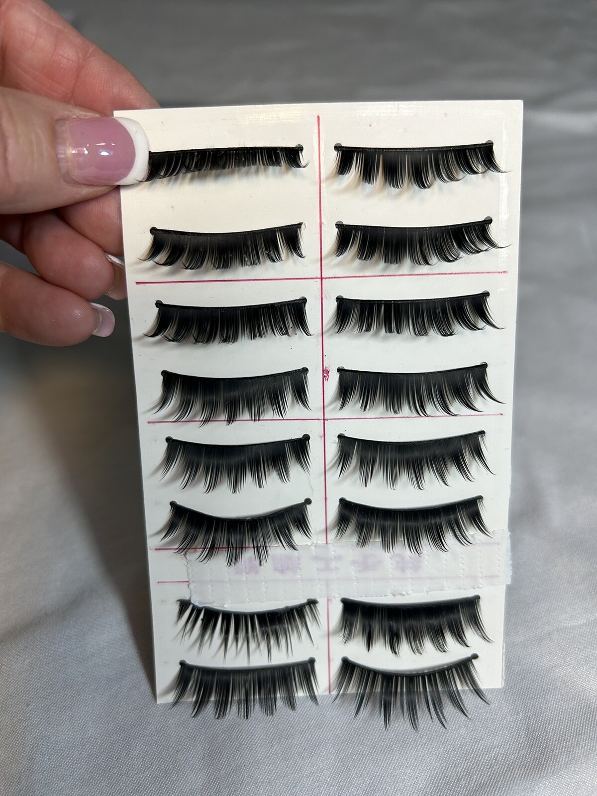 Eight pairs of False thick eyelashes for $10 ships from the United States