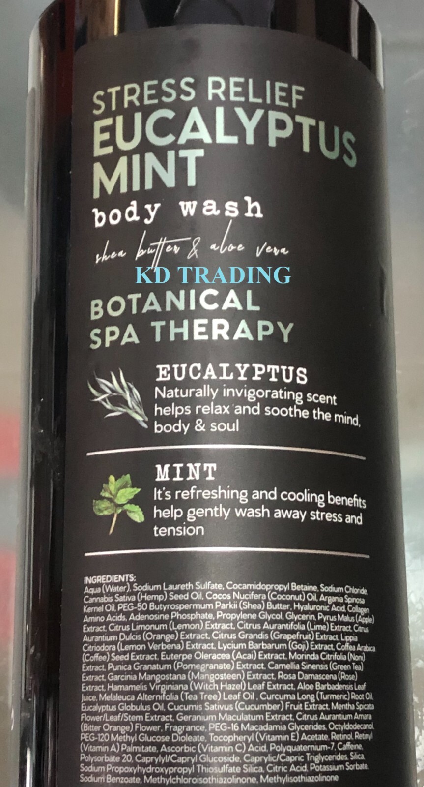 BOTANICAL SPA THERAPY ~ STRESS RELIEF EUCALYPTUS MINT BODY WASH Shea Aloe 960ml
