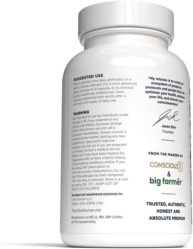Ultra Human Daily Wellness Support – Heavy Metal Detox Cleanse, with Zeolite…