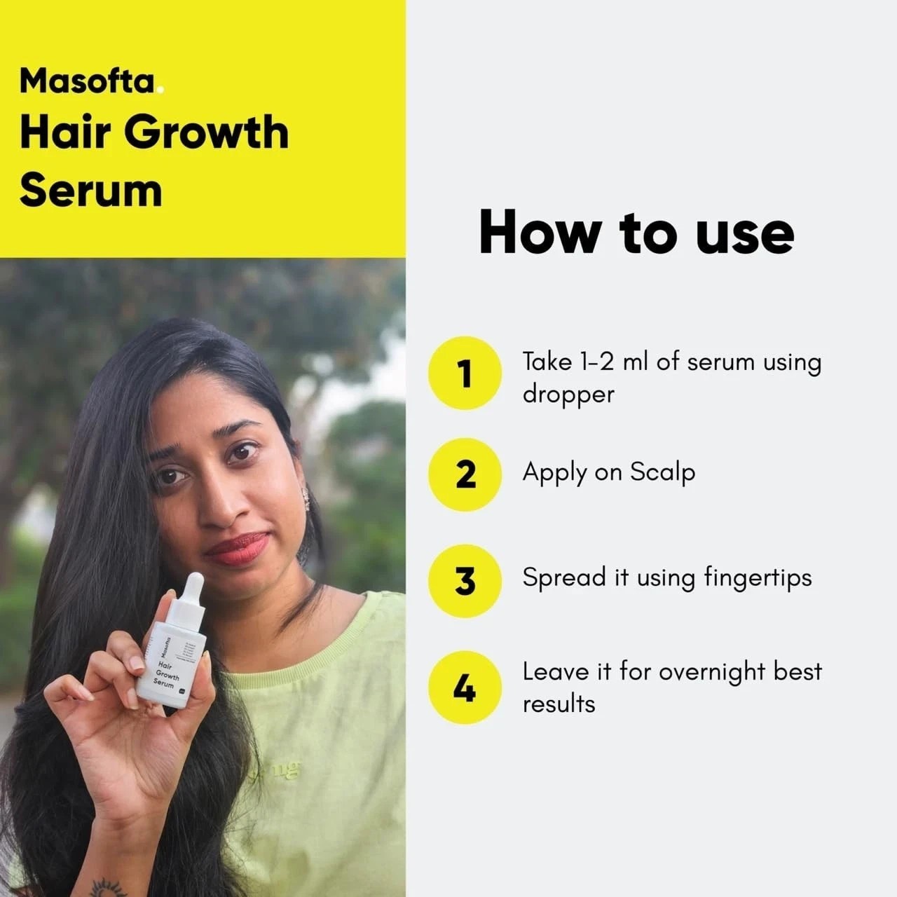 Masofta Hair Growth Serum For Promoting Hair Growth For Men & Women, 30ML