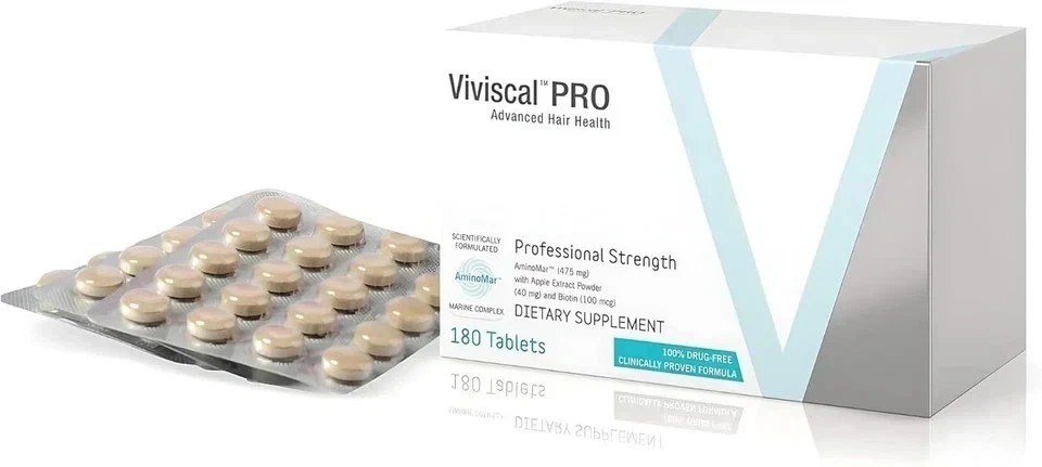 2 Pack of VIVISCAL PRO – Professional Hair Growth Tablets 180 Exp. 12/2027