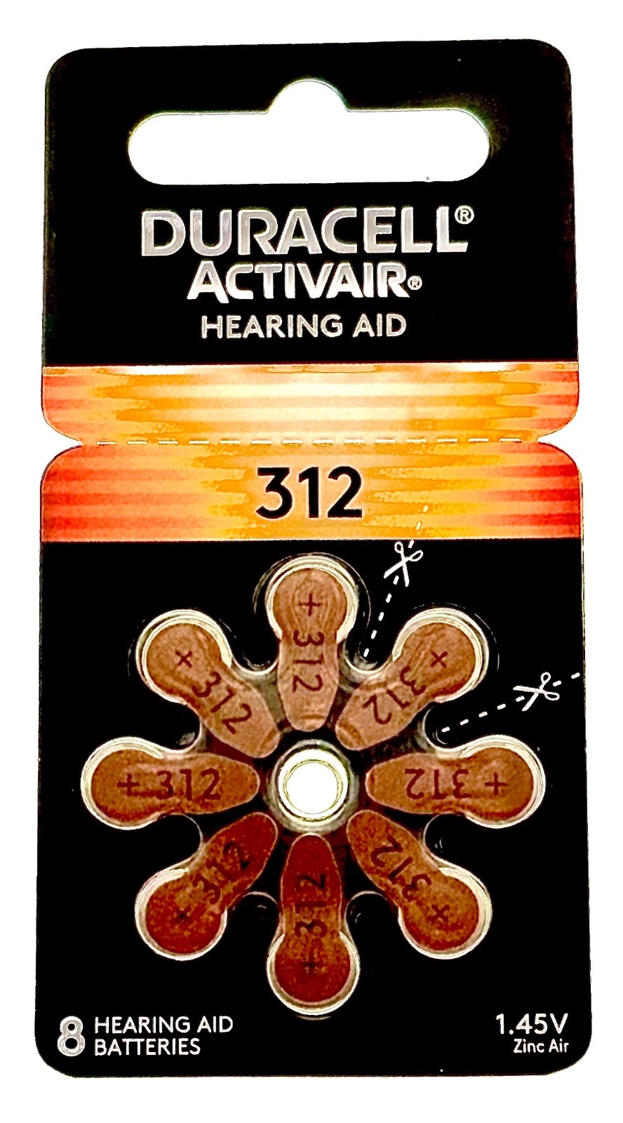 Duracell Hearing Aid Batteries Size 312, 60 Batteries Total. Exp 2026