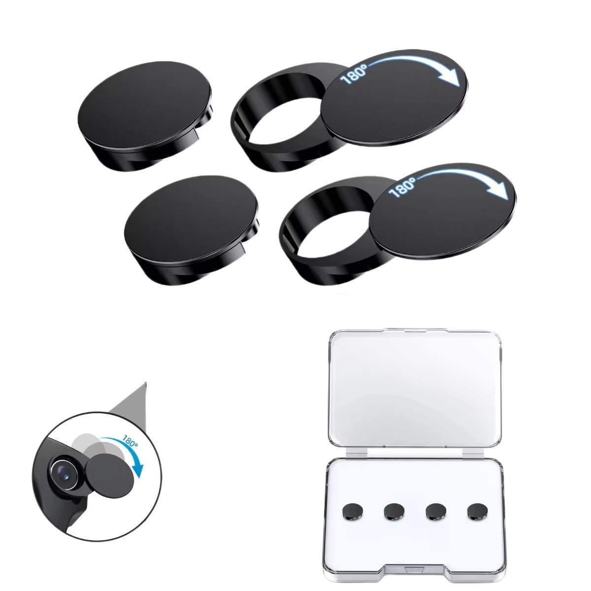 2Pcs LED Light Blocking Covers for Ray-Ban Meta Wayfarer/Skyler/Headliner/Oakley