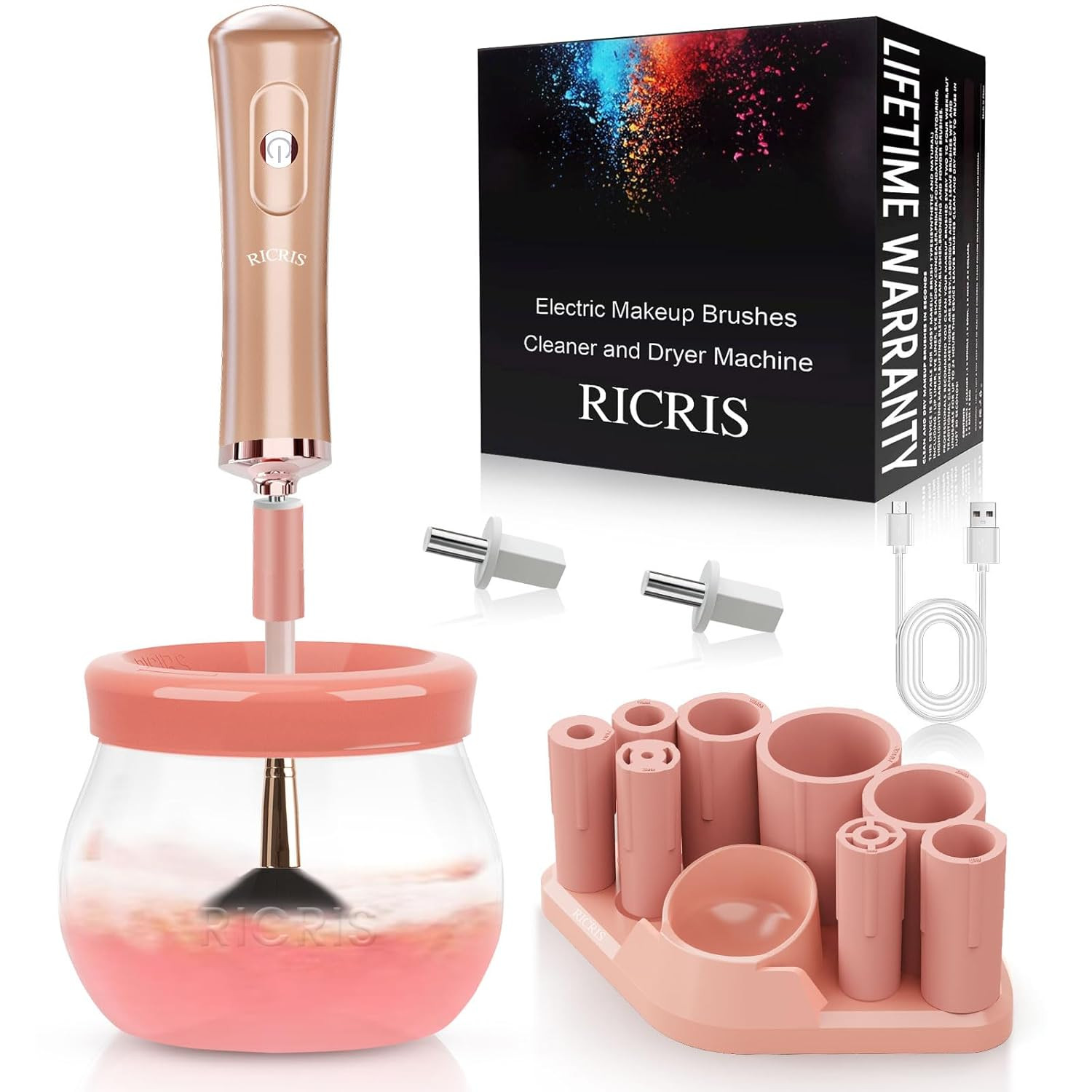 Electric Makeup Brush Cleaner and Dryer Machine – Super Fast Clean and Dry Make