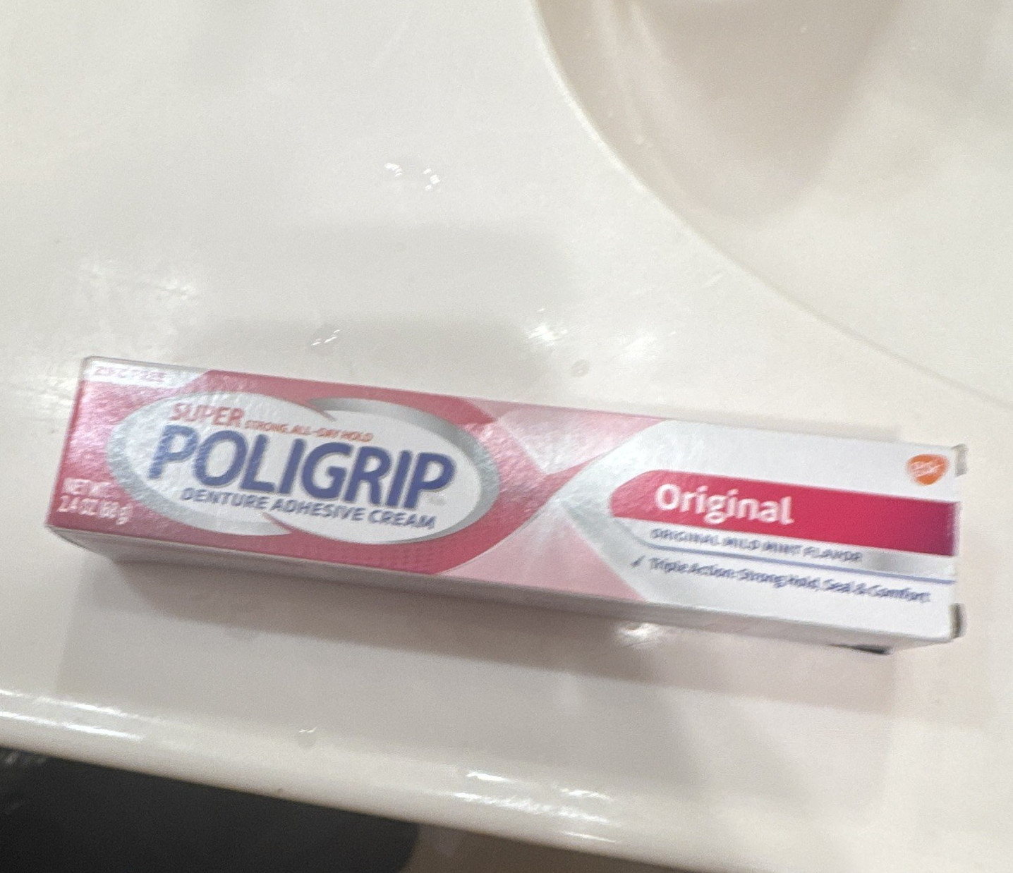 Poligrip Original Denture Adhesive Cream 2.4 oz MPN 8852