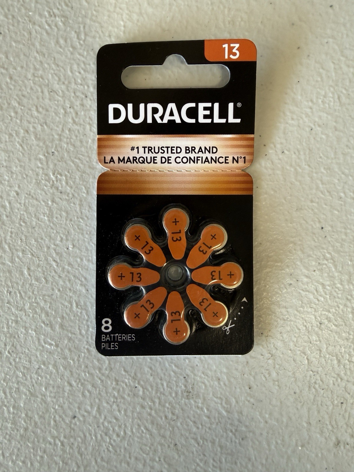 Duracell Hearing Aid Batteries Size 13 8 Pack Zinc Air New Sealed