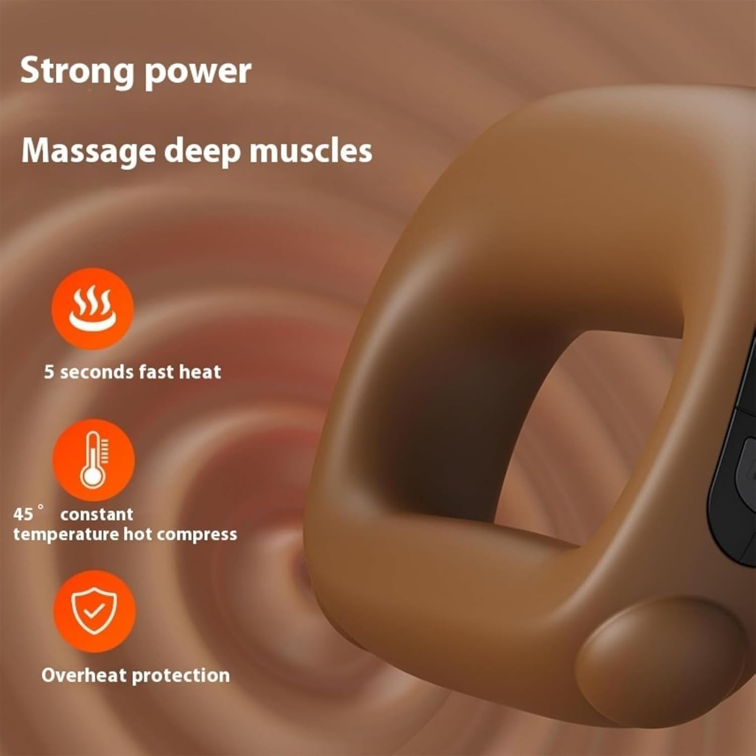 Versatile Heated Massage Gun for Fatigue Relief – Ideal for Athletes & Daily Use