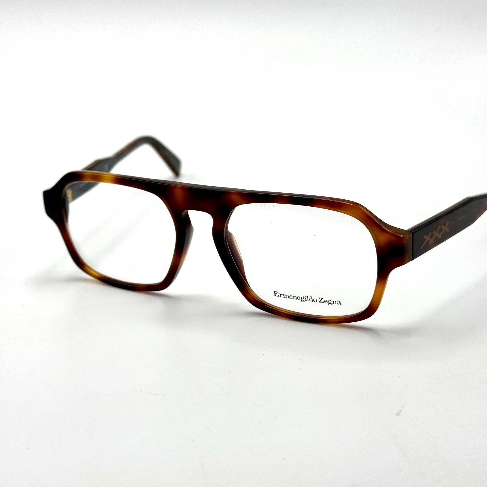 Ermenegildo Zegna Eyeglass Frames XXX13 EZ5199 052 Havana Pilot 54-18-145