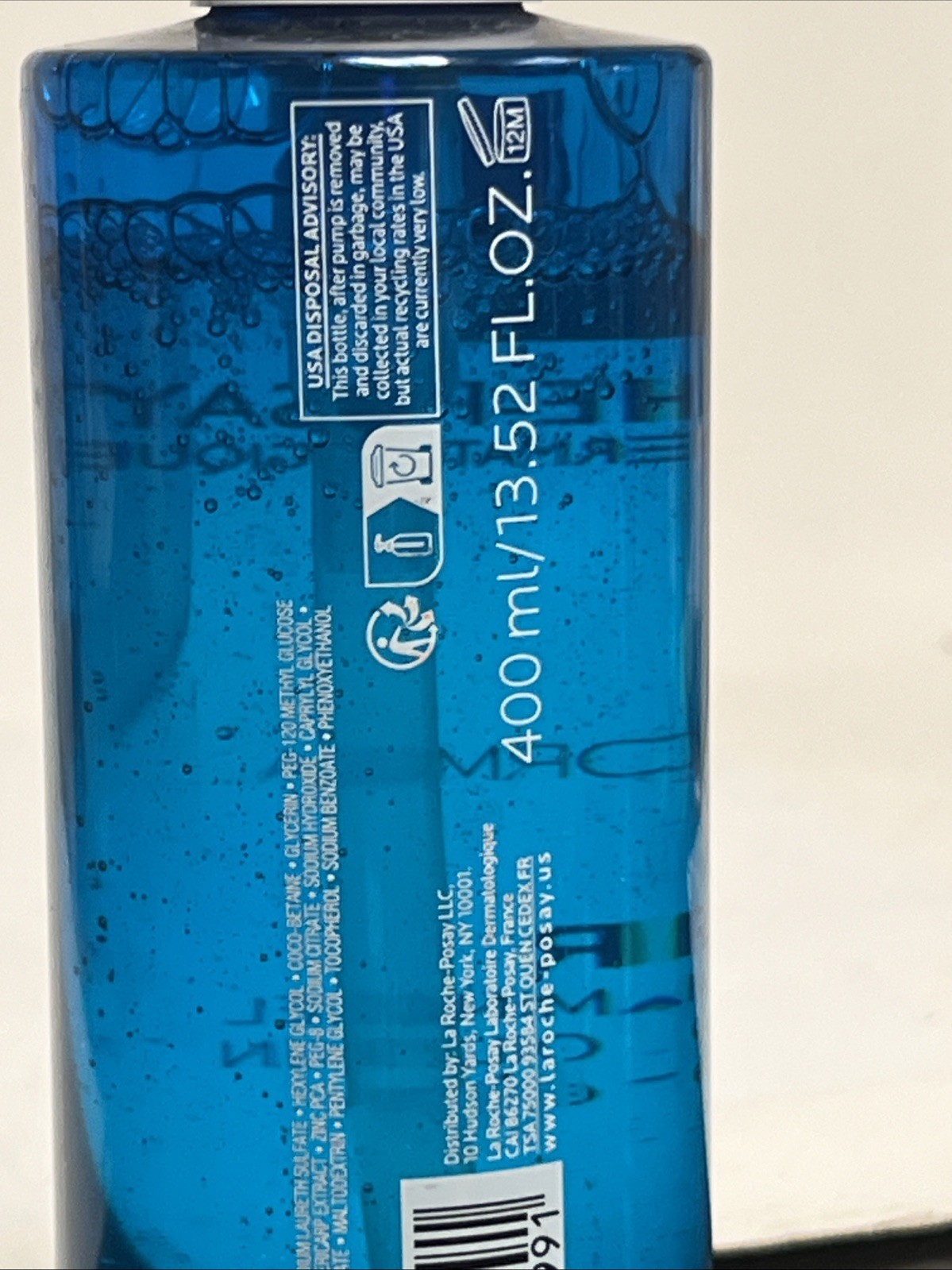 LaRoche-Posay Effaclar Purifying Foaming Gel Cleanser 13.52 Oz EXP04/28