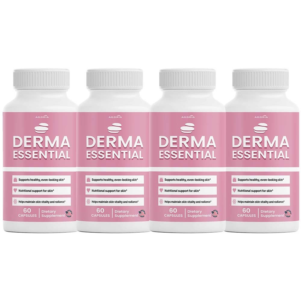 ( 4 Pack ) Derma Essential Capsules Premium Derma Essential for Skin Clarity