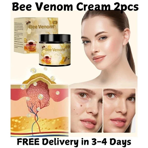 2Pcs Bee Venom Repair Creams, 2024 Professional Formula for Skin Treatment.