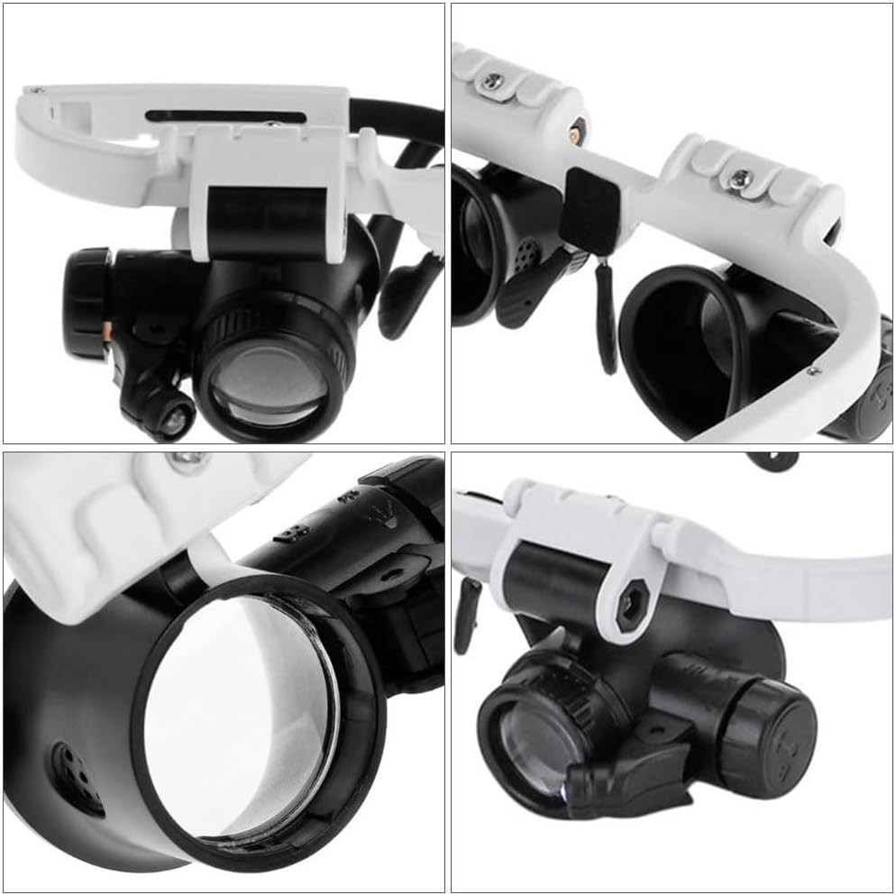 1Pc XXX Binocular LED Magnifying Headset Flexible Design for Precision Work for