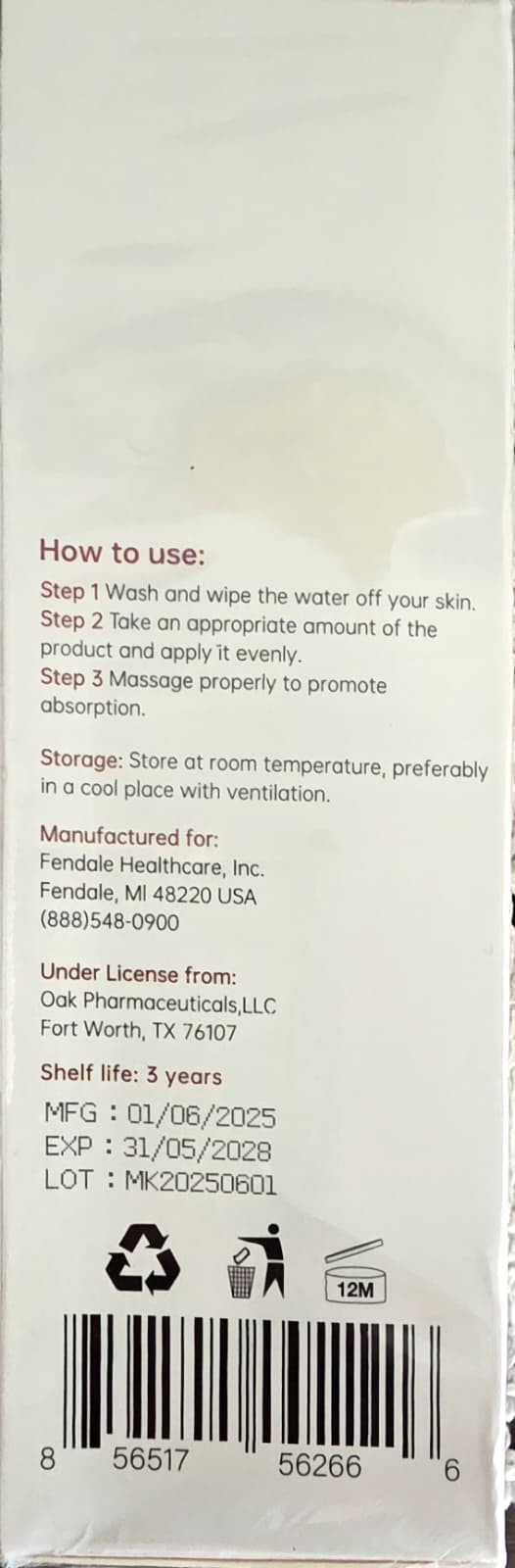 dermend moisturizing bruise formula cream 4.5 oz Exp 5/28