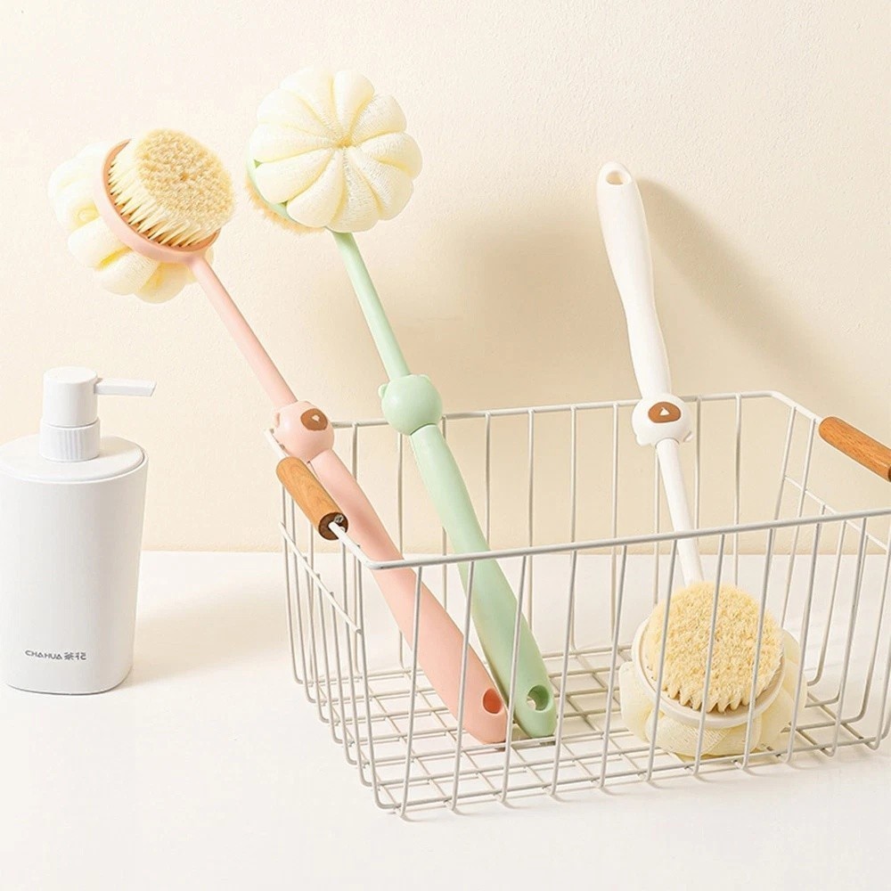 3 Pack Dual-Sided Back Scrubber for Shower Long Handle Body Brush Deep Clean NEW