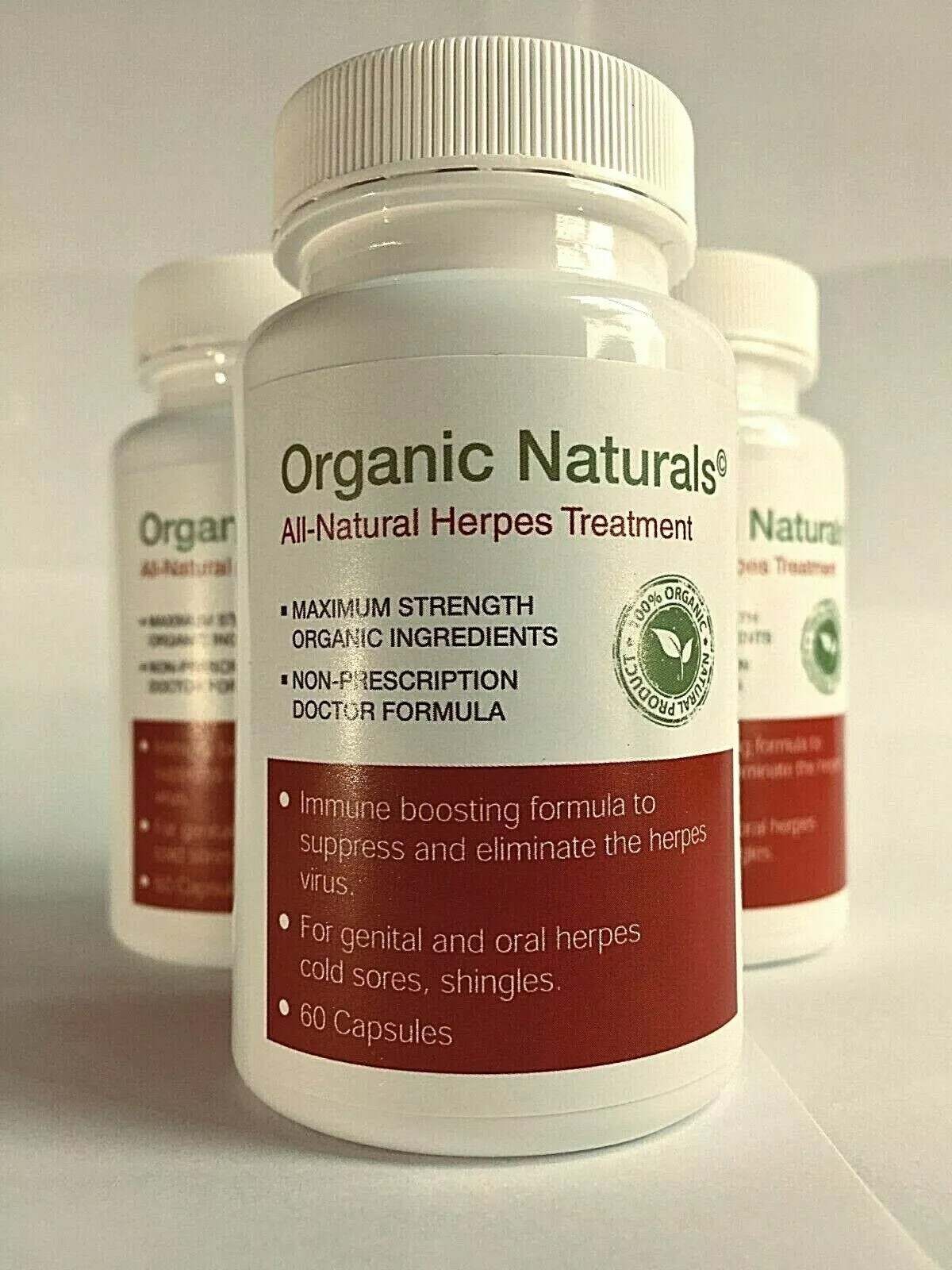 All-Natural Outbreak Treatment Supplement – by Organic Naturals – 60 Capsules