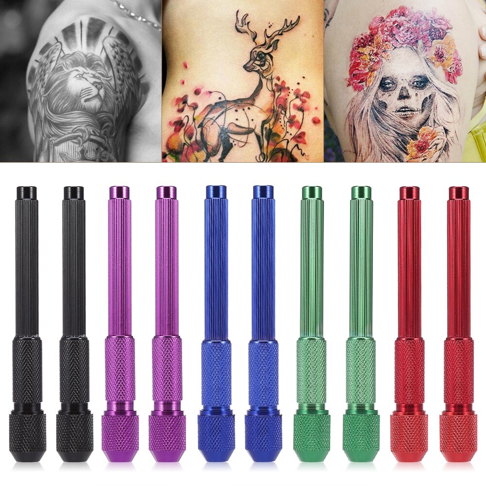 2pcs Tattoo Pen Holder For Skin Marking Pen Skin Surfer Stencil Outlining Pen US