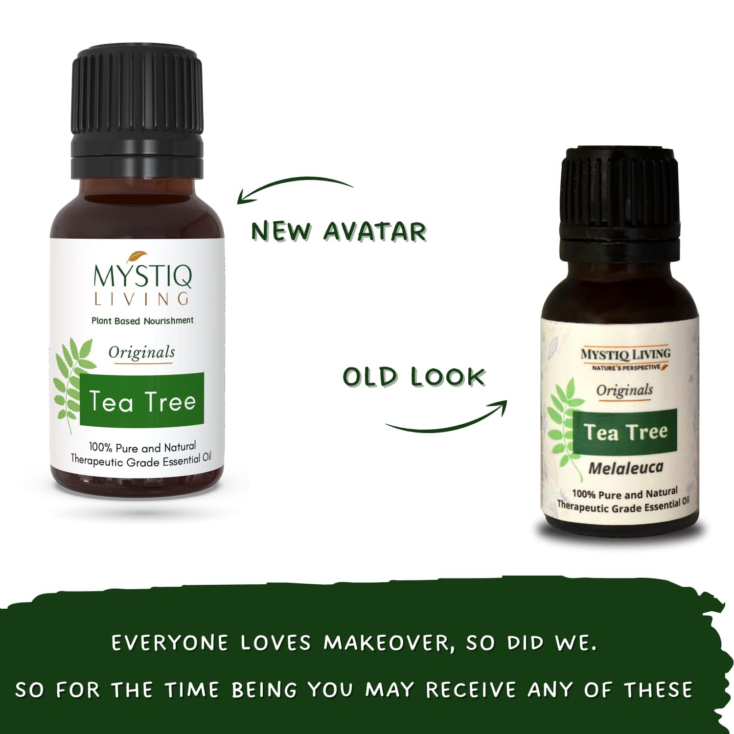 Mystiq Living Tea Tree Essential Oil For Skin And Hair 15ml