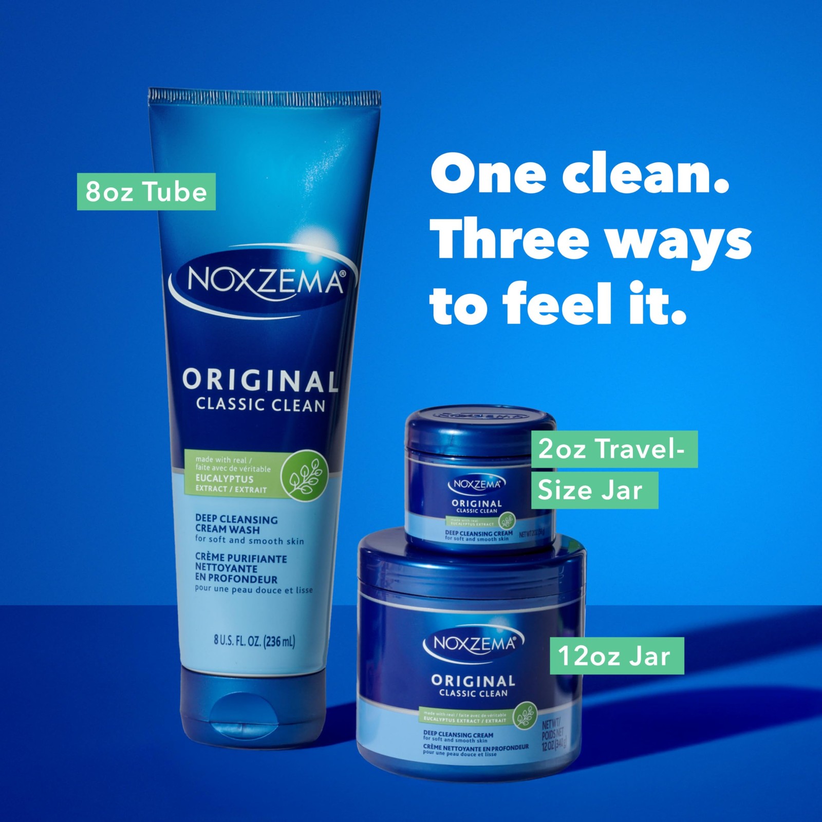 Noxzema Classic Clean Cream, Original Deep 12 Fl Oz (Pack of 1), Ivory