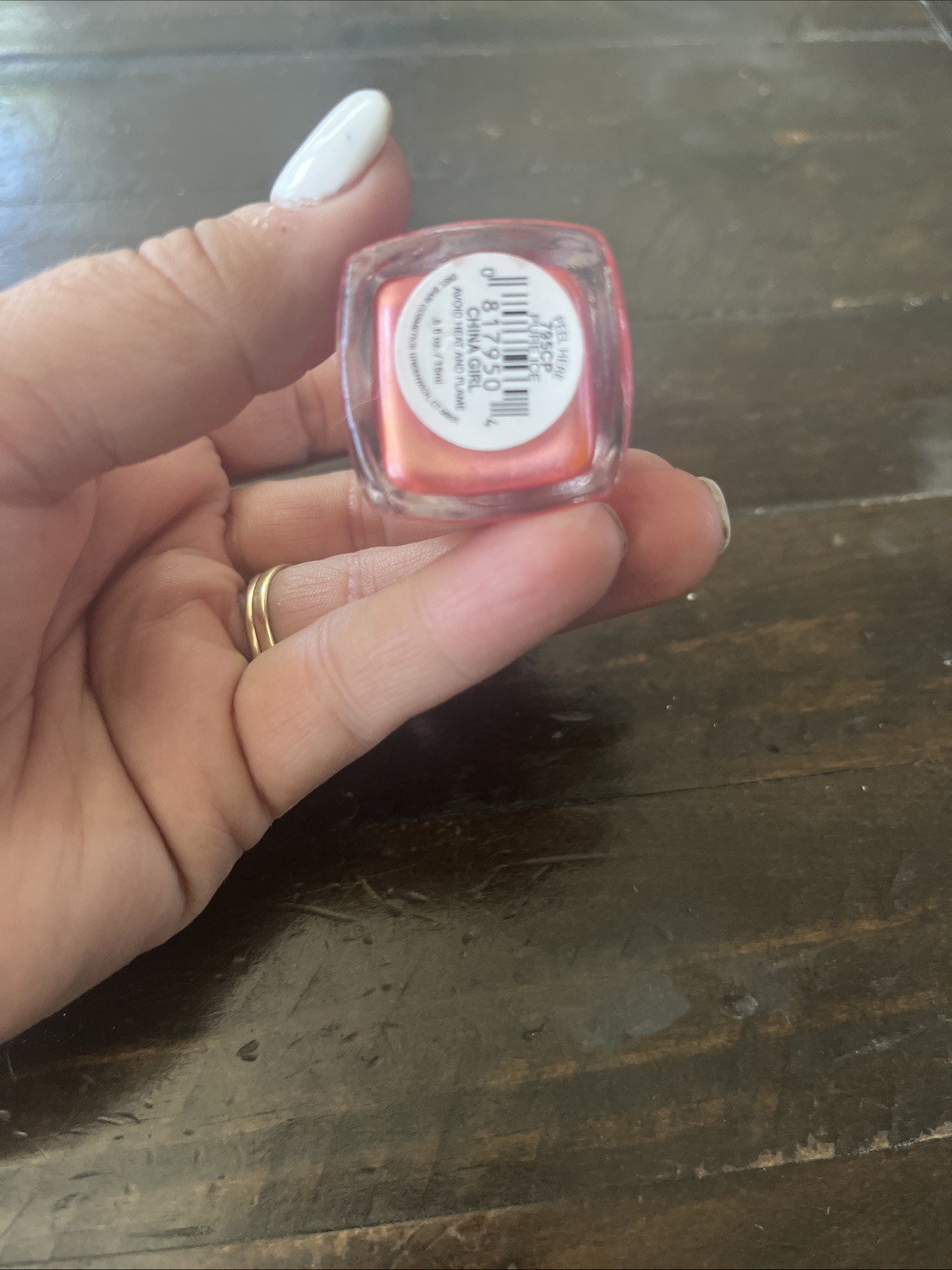 Pure Ice China Girl Nail Polish Coral Pink Pearl Shimmer Y2K VNTG Rare