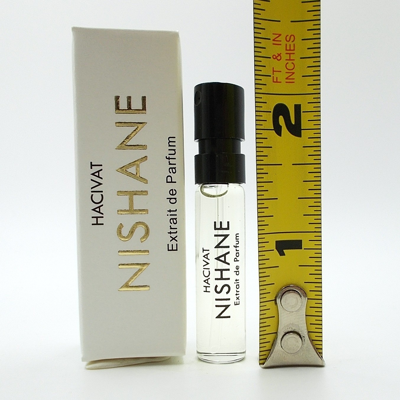 Nishane Hacivat Extrait Perfume Boxed Spray Fragrance Vial 2 ml New & Authentic