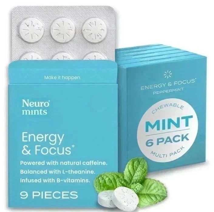 Neuro Mints Energy and Focus 54 Pieces – Peppermint-
