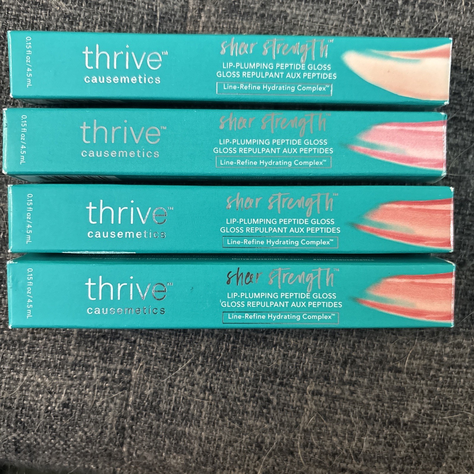 Thrive Sheer Strength Lip Plumping Peptide Gloss .15floz Buyer Choice Of Shade