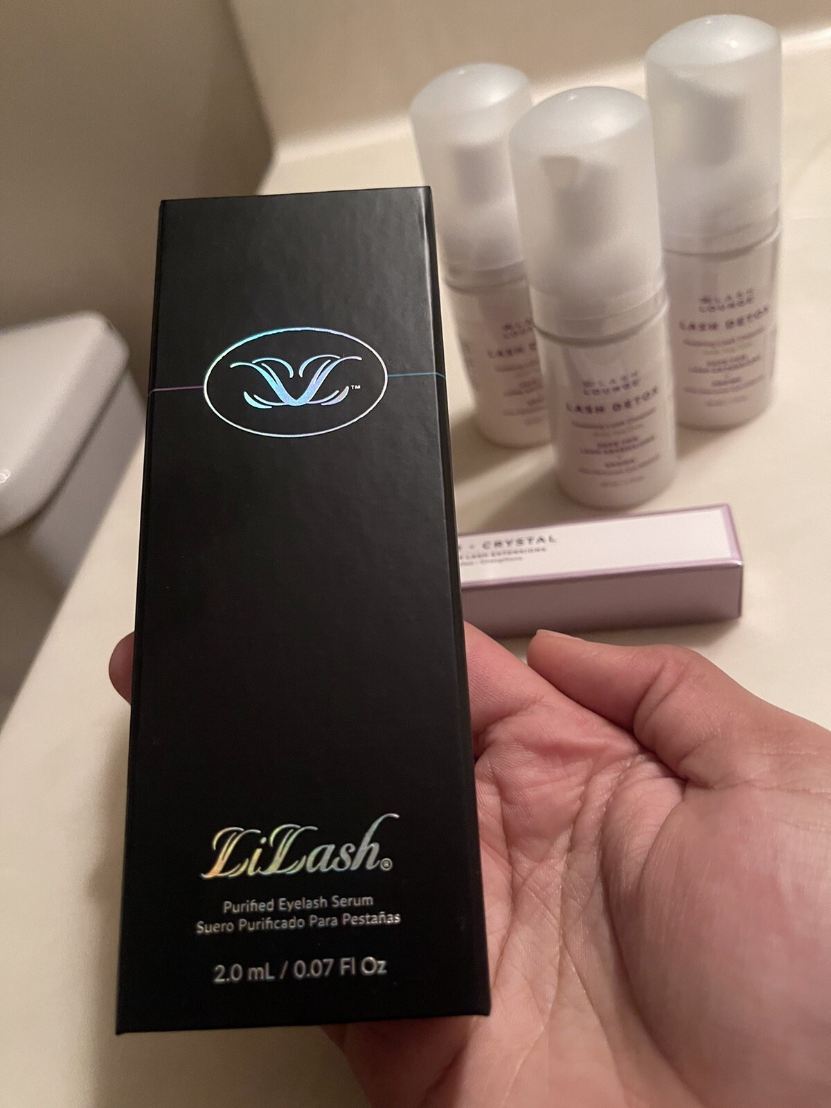 Luxury Lash Kit – LiLash serum + 3 Lash Lounge cleansers + crystal Lash armor