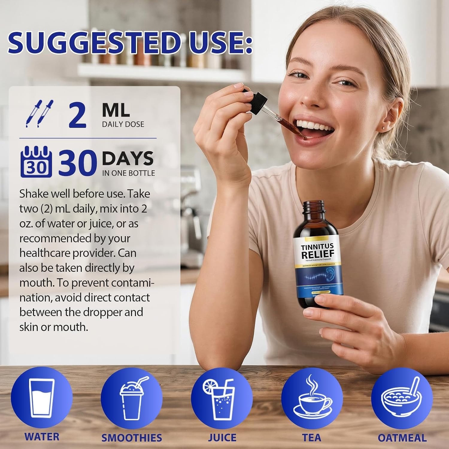ArtoaLabs Tinnitus Relief 60ml Herbal Formula Tincture New absorbtion liquid