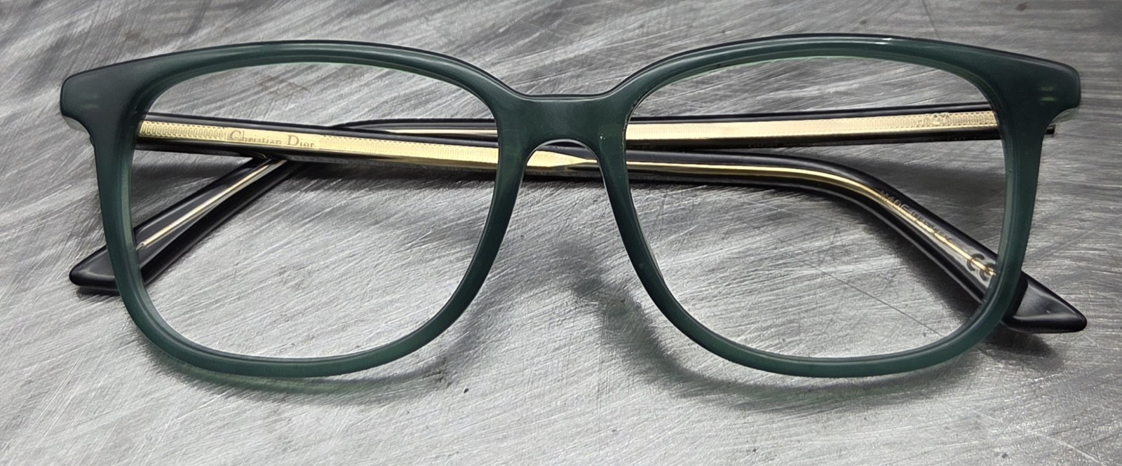 Christian Dior Montaigne No. 27 Green/Black Eyeglasses Frame 51[]16-140 Italy