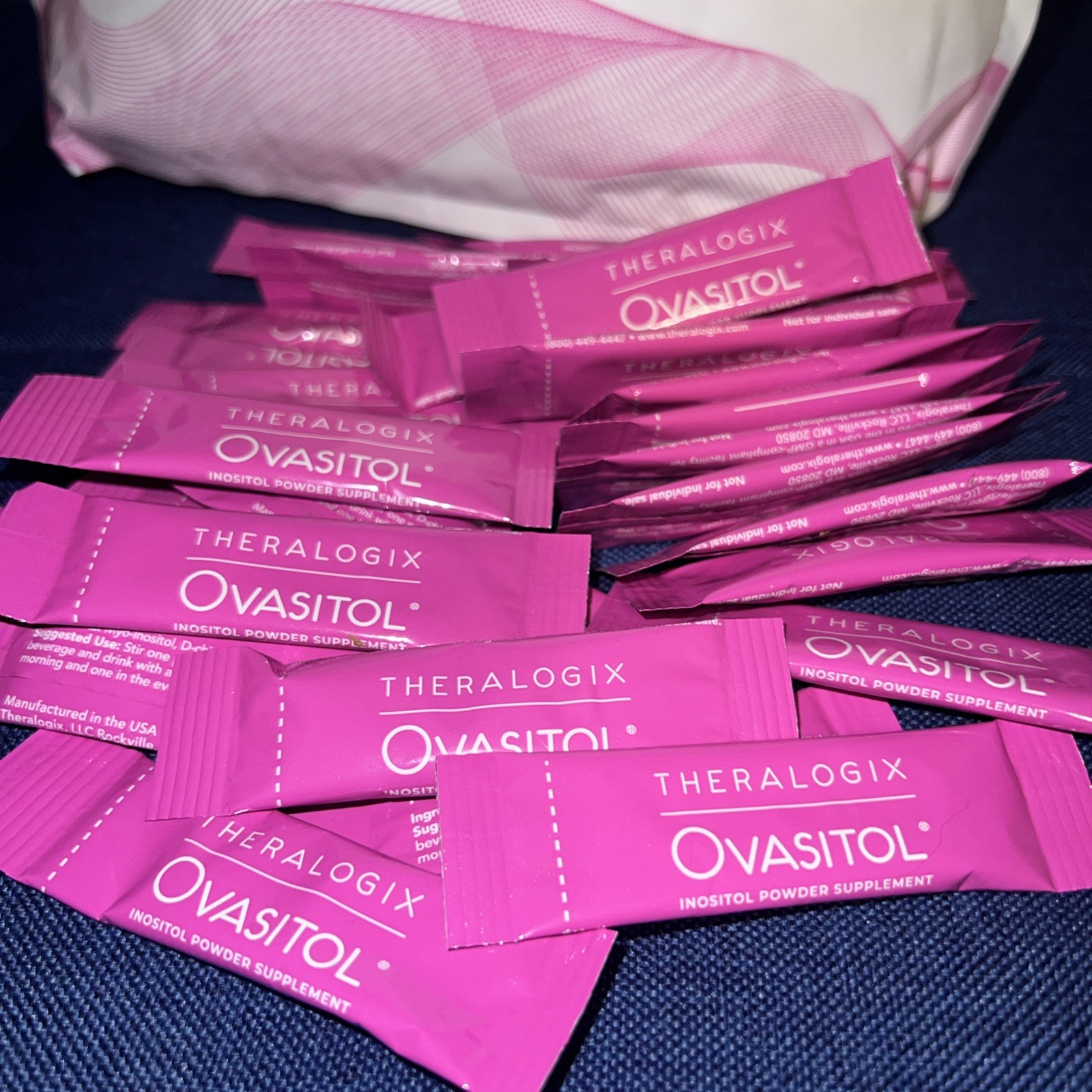 Theralogix Ovasitol Inositol Powder 140 Loose Packets Expires 12/2027 40:1