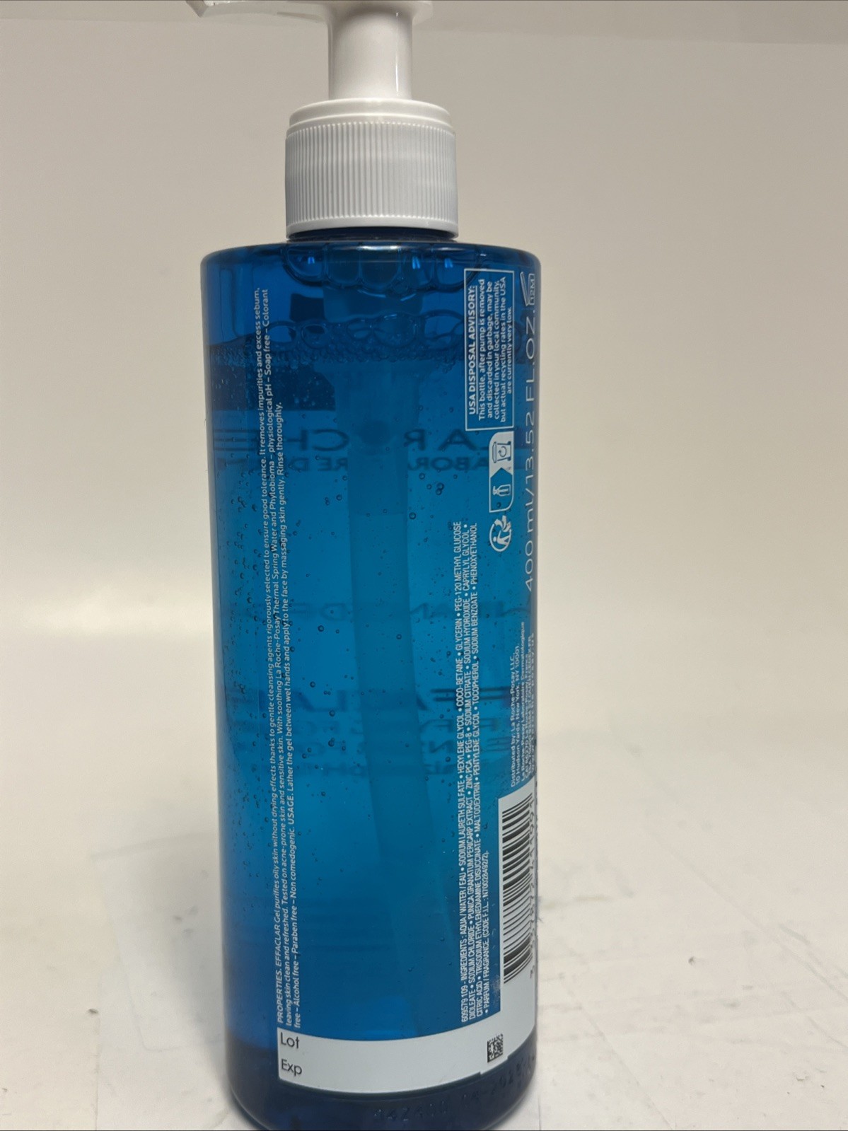 LaRoche-Posay Effaclar Purifying Foaming Gel Cleanser 13.52 Oz EXP04/28