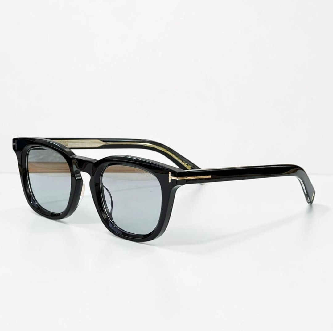TOM FORD FT1326 Icon Square Black Clear 48口24-145 Eyeglasses New w/ Case