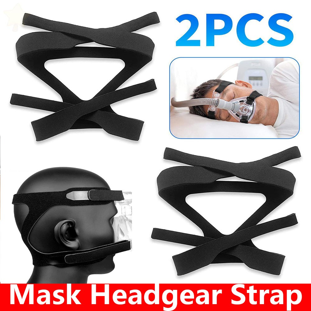 2PCS Universal CPAP Mask Headgear Strap for ResMed Mirage Philips Respironics us