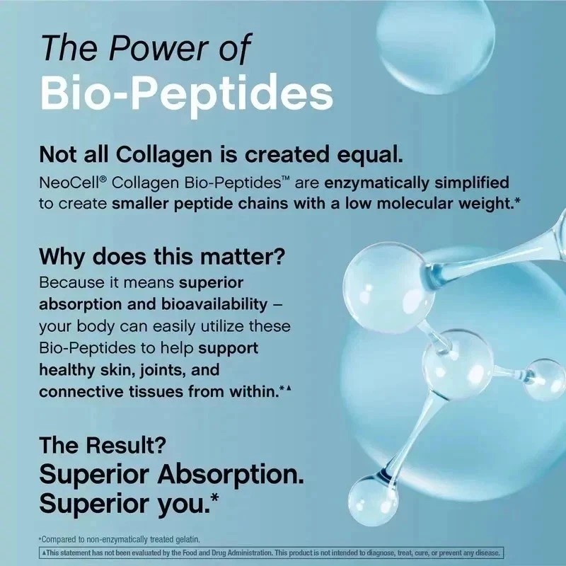 NEW NeoCell Bioactive Collagen Powder for Skin Elasticity & Joint Health, 20oz/