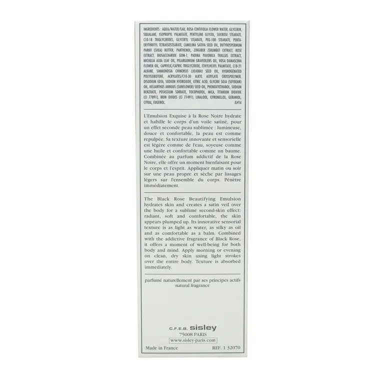 Sisley Black Rose Beautifying Emulsion 6.7oz / 200ml New in retail box