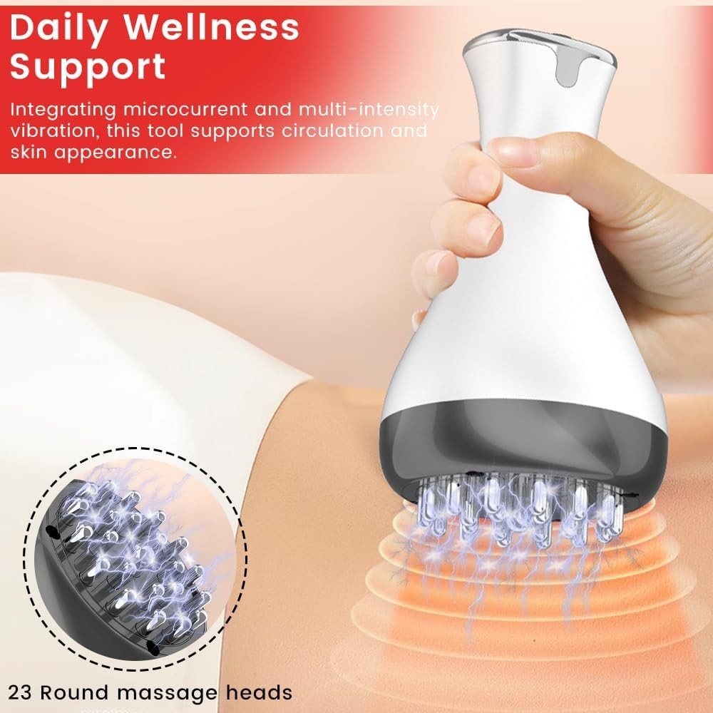 LED Display Rechargeable Massager: Anti-Cellulite & Skin Smoothing for Daily Use