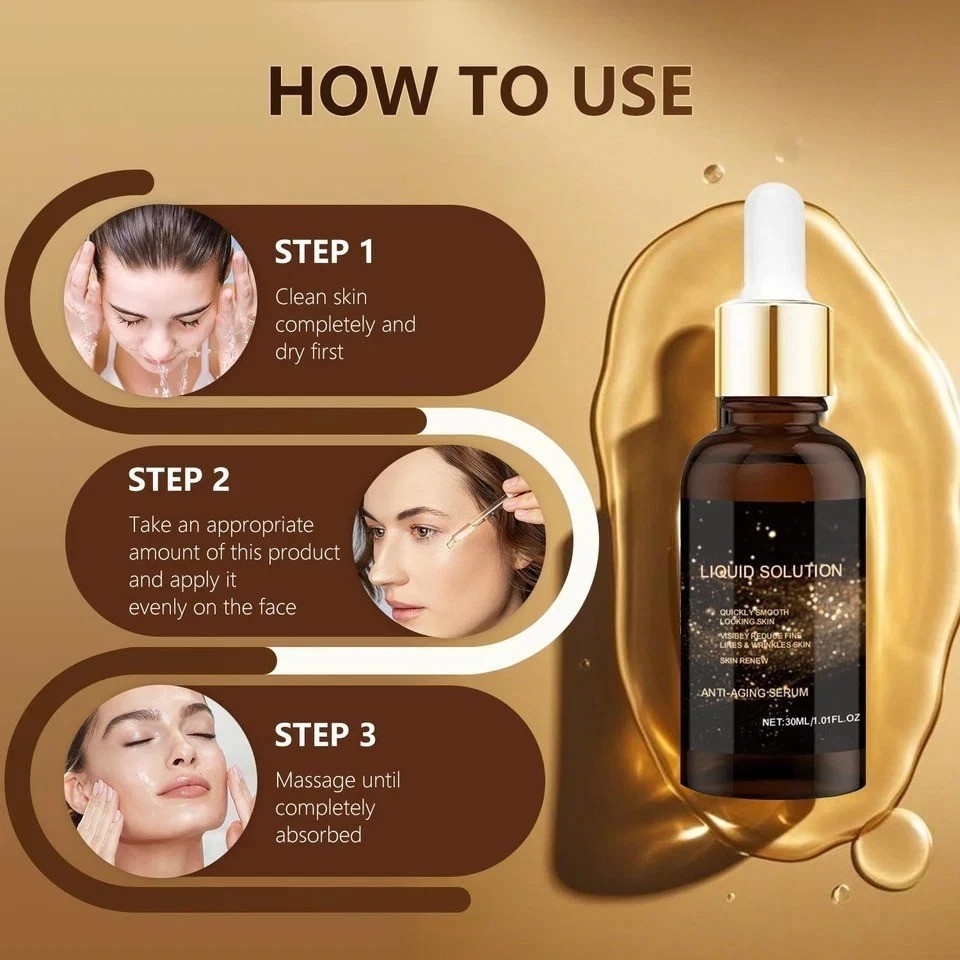 2PCS Olavita Liquid Solution Anti Aging Serum – Face Serum,Antiaging FaceSerum