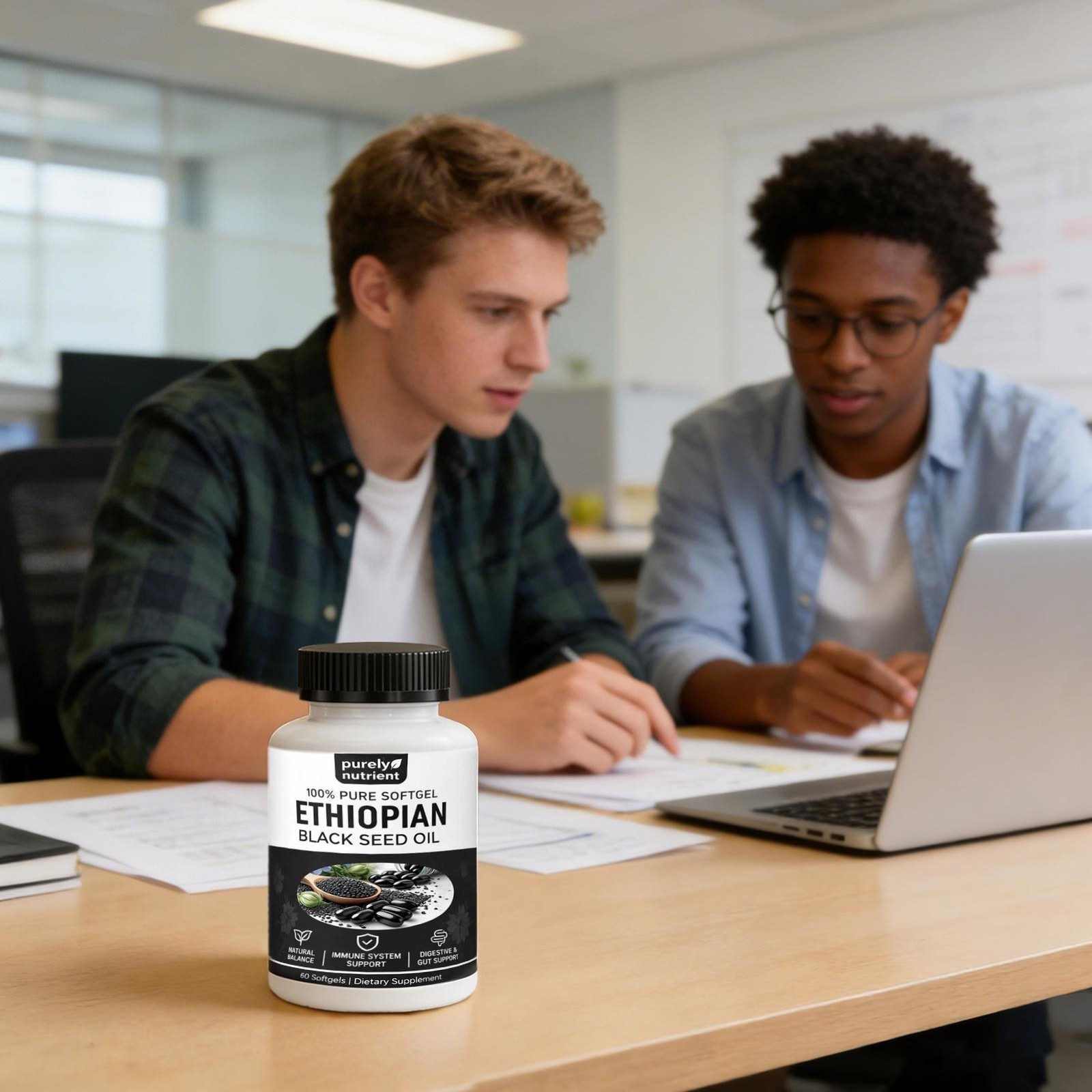 3 PACK Ethiopian Black Seed Oil Softgels |4.64% Thymoquinone |Gluten-Free