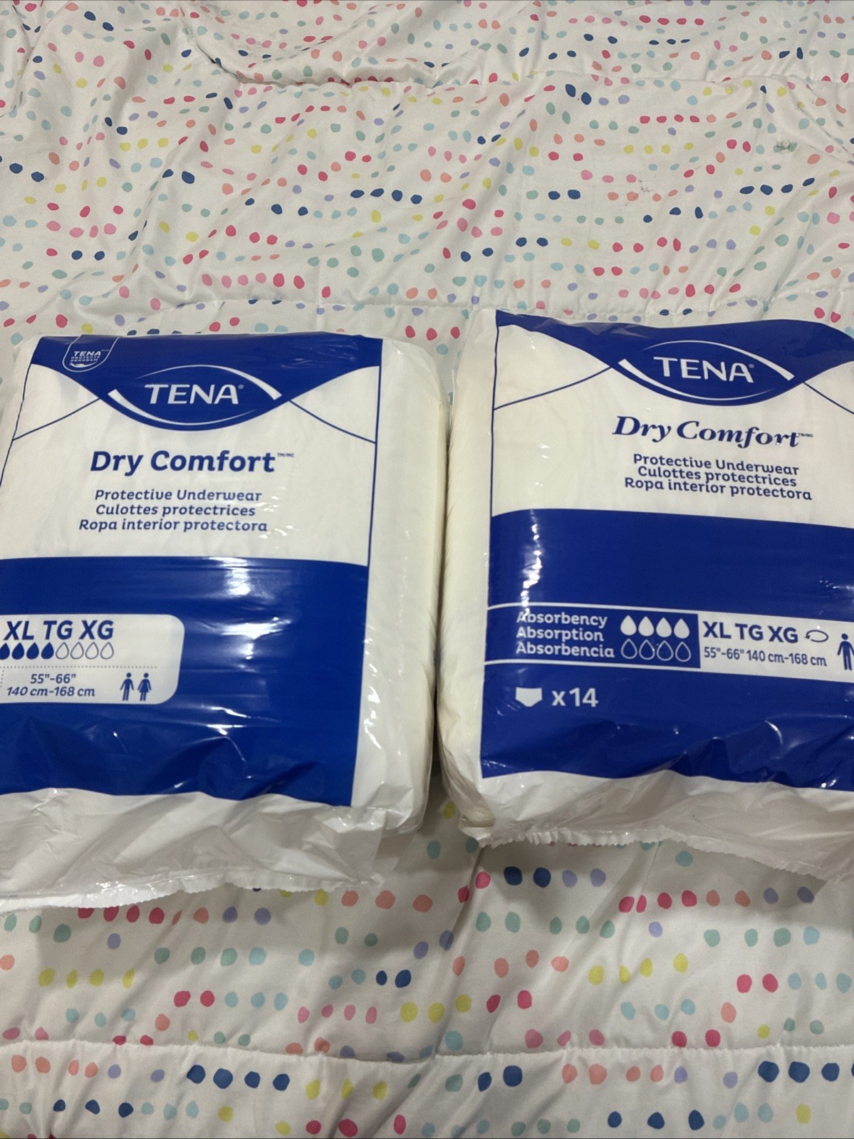 2 Dry Comfort Protective Underwear Packs 28 Pcs Total