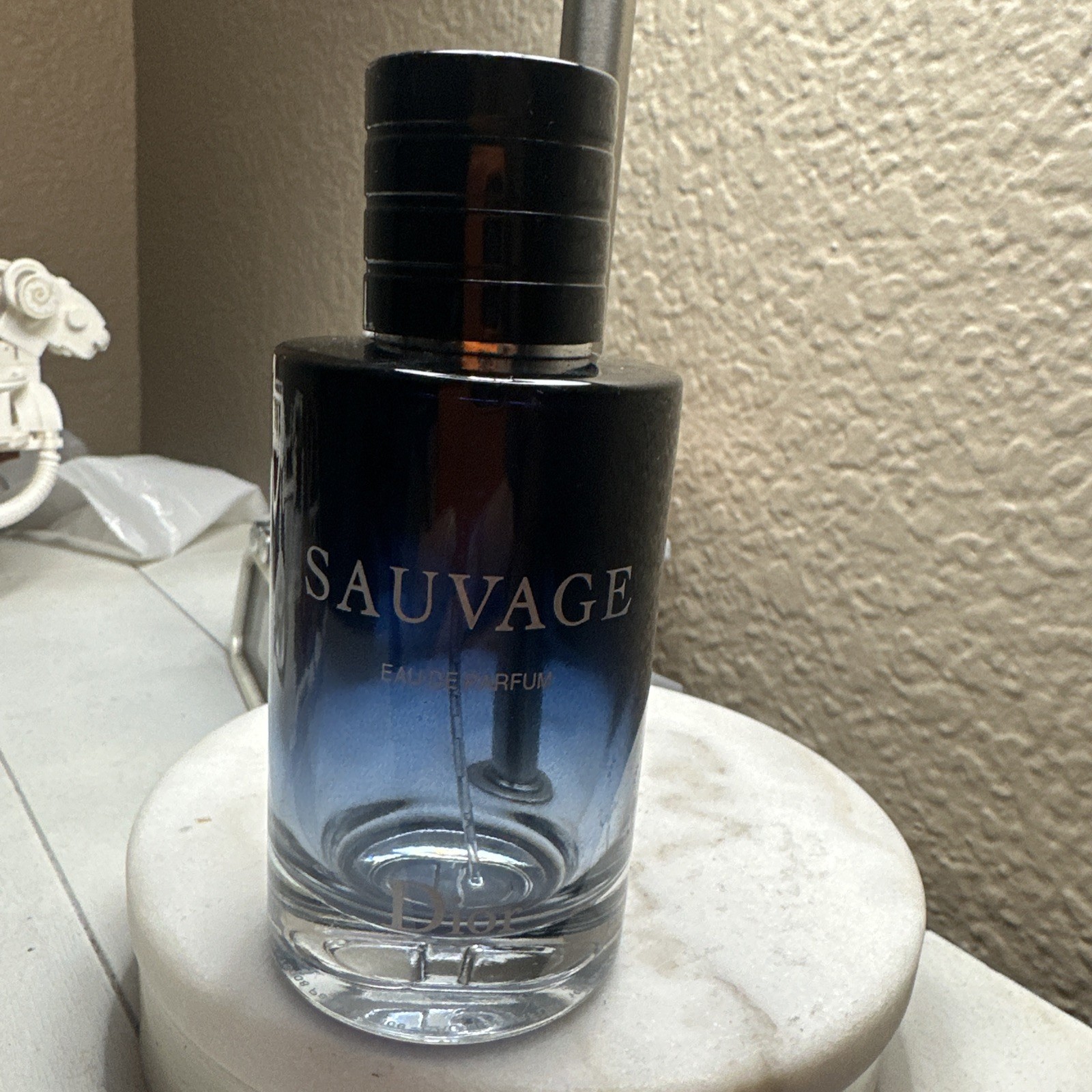 EMPTY BOTTLE Christian Dior Sauvage EDP 100ml 3.4pz Complete No Box