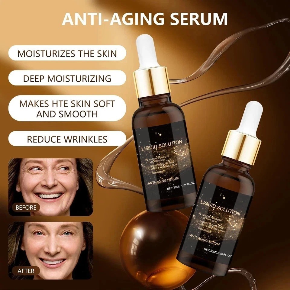 2PCS Olavita Liquid Solution Anti Aging Serum – Face Serum,Antiaging FaceSerum