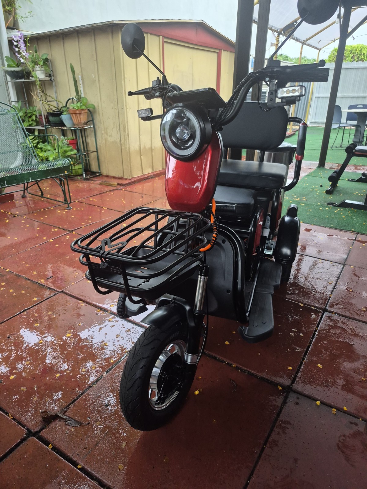 5-hour ENERGY Red/Black 3-Wheel Electric Mobility Scooter w/ Storage, Open Box